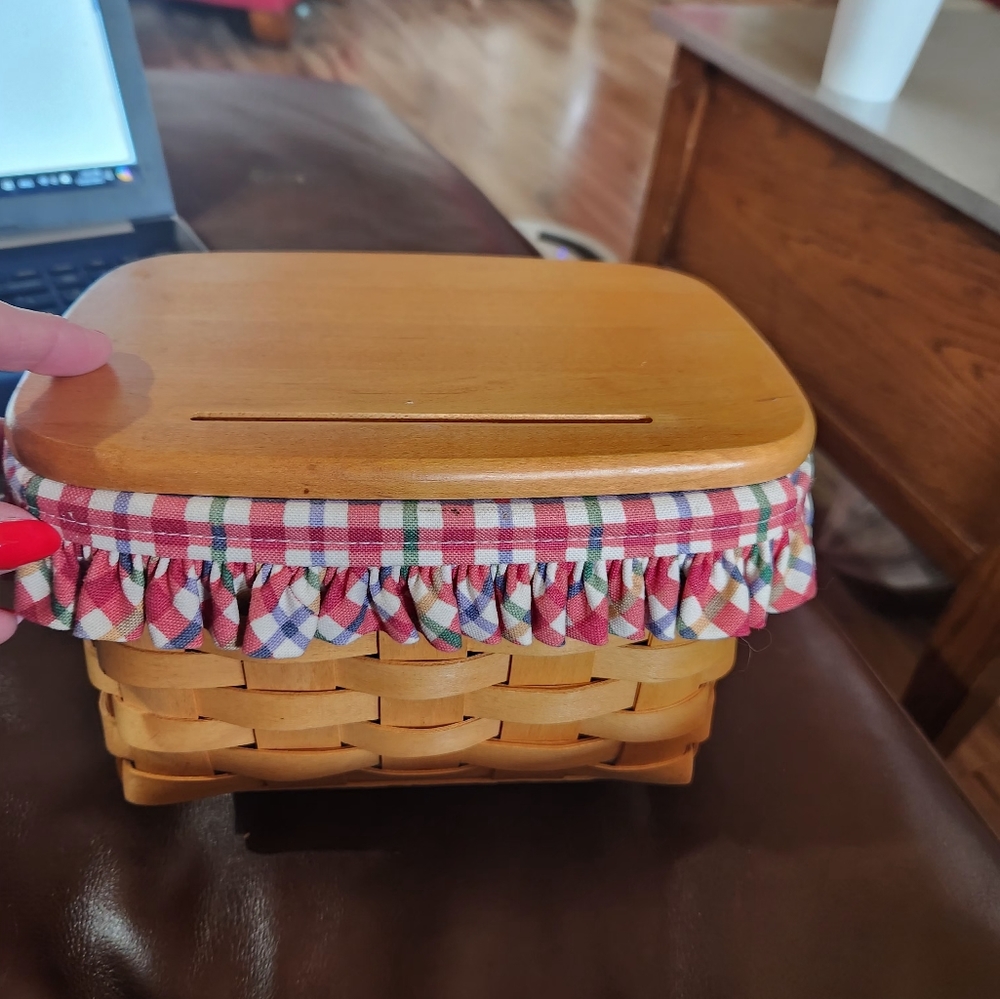 Vintage Longaberger recipe basket
